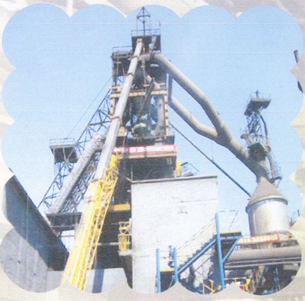山东淄博钢铁公司450m高炉及热风炉制安